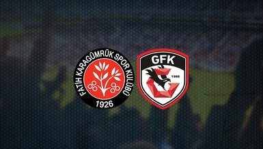 Fatih Karagümrük Gaziantep FK maçında ilk 11'ler belli oldu!