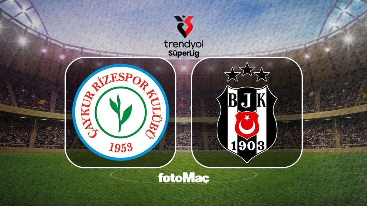Çaykur Rizespor-Beşiktaş maçı izle: Ne zaman, saat kaçta, hangi kanalda?