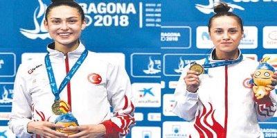 Akdeniz Oyunları'nda Rukiye yıldırım ve İrem Yaman altın madalya kazandı