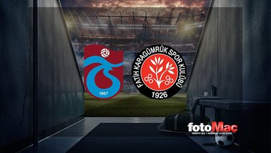 TRABZONSPOR FATİH KARAGÜMRÜK CANLI İZLE 📺 | Trabzonspor - Fatih Karagümrük maçı hangi kanalda canlı yayınlanacak? Trabzonspor maçı saat kaçta?
