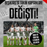 Beşiktaş'ın yeni takım kaptanları belli oldu!