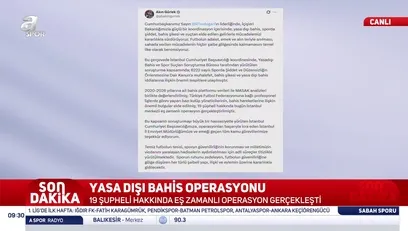 >Bakan Gürlek'ten yasadışı bahis operasyonu açıklaması!
