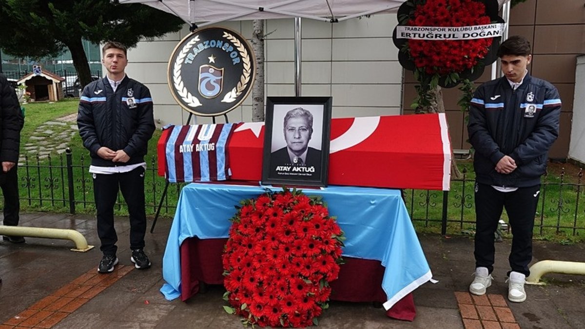 Trabzonspor’da Atay Aktuğ için anma töreni düzenlendi