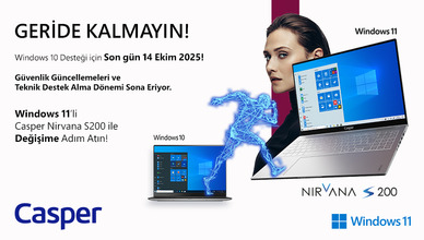 Windows 11 Pro İşletim Sistemi ile Satışa Sunulan Casper Nirvana S200’ün Kurumsal Kullanıcılara Sağladığı 10 Fayda
