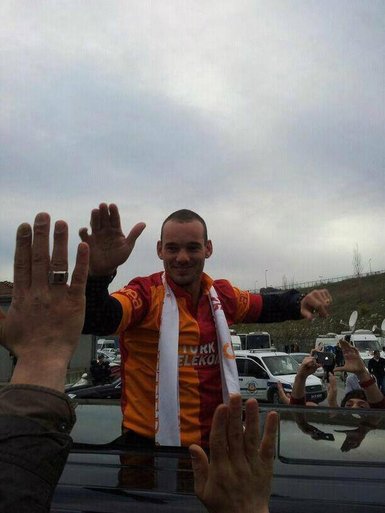 Sneijder’ın İstanbul’daki ilk görüntüleri
