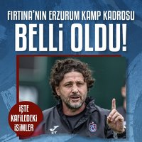 Trabzonspor'un Erzurum kafilesi açıklandı!