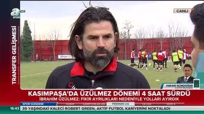 >Kasımpaşa İbrahim Üzülmez ile yollarını ayırdı