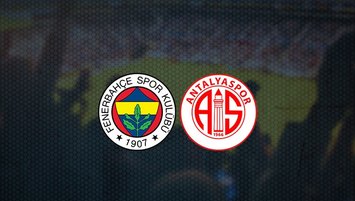 F.Bahçe -  Antalyaspor maçı öncesi flaş bilgiler...