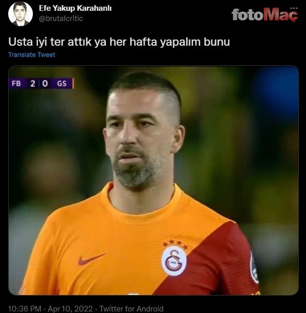 Fenerbahçe - Galatasaray maçına Arda Turan damga vurdu! O görüntüsü olay oldu