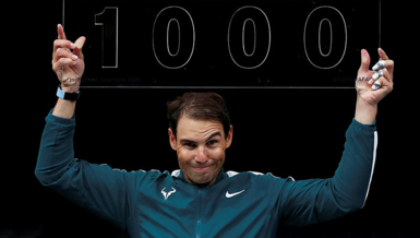 Nadal'dan 1000. tekler galibiyeti!