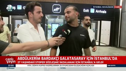 >Galatasaray'ın yeni transferi Abdülkerim Bardakcı İstanbul'a geldi