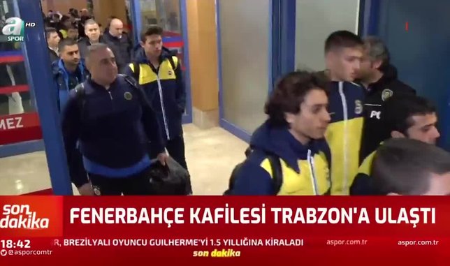 Fenerbahçe kafilesi Trabzon'da | İZLEYİN