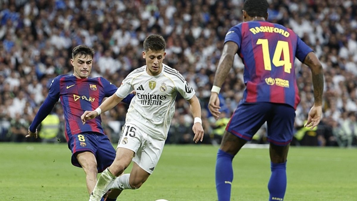 Real Madrid 2-1 Barcelona (MAÇ SONUCU - ÖZET) El Clasico'da zafer Arda Güler'li R. Madrid'in!