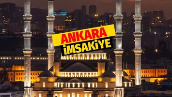 Ankara iftar ve sahur vakti 20 Nisan Perşembe