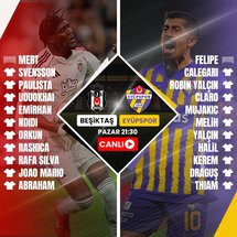 <p>Trendyol Süper Lig'de açılış haftasını Avrupa fikstüründen dolayı maçsız geçiren Beşiktaş, sezonun ilk maçında sahasında İkas Eyüpspor ile karşılaşıyor. Yaz dönemi hamleleri ile dikkat çeken siyah beyazlılar, Dolmabahçe'de alacağı 3 puan ile lige galibiyetle başlamak istiyor.</p>

<p>Mücadeleyi haberimizden canlı olarak takip edebilirsiniz.</p>

<p><strong><span style="color:#FFFFFF"><span style="background-color:#000000">BEŞİKTAŞ-EYÜPSPOR MAÇI İLK 11'LER</span></span></strong></p>

<p><strong>Beşiktaş: </strong>Mert, Svensson, Paulista, Uduokhai, Emirhan, Ndidi, Orkun, Rashica, Rafa Silva, Joao Mario, Abraham</p>

<p><strong>İkas Eyüpspor:</strong> Felipe, Calegari, Robin Yalçın, Claro, Mujakic, Melih, Yalçın, Halil, Kerem, Draguş, Thiam</p>

<p><strong><span style="color:#FFFFFF"><span style="background-color:#000000">BEŞİKTAŞ-EYÜPSPOR MAÇI NE ZAMAN, SAAT KAÇTA, HANGİ KANALDA?</span></span></strong></p>

<p>17 Ağustos Pazar günü saat 21:30'da başlayan Beşiktaş-İkas Eyüpspor maçı, beIN Sports 1 ekranlarından naklen yayınlanıyor.</p>

<p><a href="https://www.fotomac.com.tr/canli-skor/2025/08/17/super-lig-25-26_131873/besiktas-eyupspor-maci-61720424" target="_blank"><img alt="" src="https://iftm.tmgrup.com.tr/2025/08/17/besiktas-ikas-eyupspor-canli-1755453891307.gif" title="besiktas-ikas-eyupspor-canli-1755453891307.gif"></a></p>

<div class="ContentRelation ftm" data-close-button="true" relation-id="dd79bbbc-0004-474d-8de0-3333c59f6514" slave-id="6ffdb28b-80af-403f-8576-95cce75ac405" template="76" title="besiktasta-sok-sakatlik-ernest-muci" type="HABER">
<div class="news-similar blue">
<div class="pic-area"><a href="/besiktas/2025/08/17/besiktasta-sok-sakatlik-ernest-muci"><img src="https://iaftm.tmgrup.com.tr/4f849a/176/105/0/0/800/477?u=https://iftm.tmgrup.com.tr/2025/08/17/besiktasta-sok-sakatlik-ernest-muci-1755455609467.jpeg" style="height:105px; width:176px"> </a></div>
<a class="news-title" href="/besiktas/2025/08/17/besiktasta-sok-sakatlik-ernest-muci"><span class="title-wrapper"> <span> Beşiktaş'ta şok sakatlık! </span> <span class="read-more"> <span href="/besiktas/2025/08/17/besiktasta-sok-sakatlik-ernest-muci"> Devamını Oku <i class="flatWeb flaticon-next"></i> </span> </span> </span> <span class="next-news"> <span href="/besiktas/2025/08/17/besiktasta-sok-sakatlik-ernest-muci"> BUNU DA OKU <i class="flatWeb flaticon-comment"></i> </span> </span> </a></div>
</div>

<p><strong><span style="color:#FFFFFF"><span style="background-color:#000000">İKİ TAKIM ARASINDA 3. RANDEVU</span></span></strong></p>

<p>Beşiktaş ile Eyüpspor, Süper Lig'de üçüncü kez karşı karşıya geliyor. Siyah-beyazlılar, geçen sezon tarihinde ilk kez Süper Lig'de mücadele eden Eyüpspor'u sahasında 2-1, deplasmanda da 3-1'lik skorlarla yenmeyi başardı. İki ekip 2023- 2024 sezonunda ise Ziraat Türkiye Kupası'nda karşı karşıya gelirken Beşiktaş, rakibini 4-0 mağlup etti.</p>

<p><img alt="" src="https://iaspr.tmgrup.com.tr/2025/08/17/besiktas-eyupspor-maci-tikla-izle-besiktas-ikas-eyupspor-maci-ne-zaman-ve-saat-kacta-hangi-kanalda-yayinlanaca-1755412302752.jpeg" title="besiktas-eyupspor-maci-tikla-izle-besiktas-ikas-eyupspor-maci-ne-zaman-ve-saat-kacta-hangi-kanalda-yayinlanaca-1755412302752.jpeg"></p>

<p><strong><span style="color:#FFFFFF"><span style="background-color:#000000">BEŞİKTAŞ 2025-2026 SEZONU İSTATİSTİKLERİ</span></span></strong></p>

<p>Siyah-beyazlı takım, bu sezon Eyüpspor karşılaşmasına dek 4 resmi müsabakaya çıktı. Avrupa Ligi 2. eleme turunda Ukrayna ekibi Shakhtar Donetsk ile eşleşen Beşiktaş, rakibine 4-2 ve 2-0'lık skorlarla kaybetti. Avrupa Ligi'ne veda ettikten sonra UEFA Konferans Ligi'nden yoluna devam siyah-beyazlılar, organizasyonun 3. eleme turunda İrlanda temsilcisi St. Patrick's ile karşılaştı. Beşiktaş, rakibini deplasmanda 4-1, sahasında da 3-2 yenerek play-off turuna yükseldi. Bu sezon toplamda 4 resmi maça çıkan siyah-beyazlılar, 2'şer galibiyet ve mağlubiyet yaşadı.</p>

<p><img alt="" src="https://iaspr.tmgrup.com.tr/2025/08/17/besiktas-eyupspor-maci-tikla-izle-besiktas-ikas-eyupspor-maci-ne-zaman-ve-saat-kacta-hangi-kanalda-yayinlanaca-1755412303662.jpeg" title="besiktas-eyupspor-maci-tikla-izle-besiktas-ikas-eyupspor-maci-ne-zaman-ve-saat-kacta-hangi-kanalda-yayinlanaca-1755412303662.jpeg"></p>

<p><strong><span style="color:#FFFFFF"><span style="background-color:#000000">SON 12 SEZONDA 11 GALİBİYET</span></span></strong></p>

<p>Beşiktaş, Süper Lig'de son 12 sezonda ilk hafta maçlarında 11 kez sahadan galip ayrıldı. Siyah-beyazlılar 2013-2014'ten 2024-2025'e dek 12 sezonda sırasıyla Trabzonspor (2-0), Mersin İdmanyurdu (0-1, 2-5) (2 sezon üst üste), Alanyaspor (4-1), Antalyaspor (2-0), Akhisarspor (2-1), Trabzonspor (1-3), Çaykur Rizespor (3-0), Kayserispor (1-0), Fatih Karagümrük (0-1) ve Samsunspor'u (0-2) mağlup etti. Söz konusu dönemde Beşiktaş, sadece 2019-2020 sezonunda deplasmanda Sivasspor'a 3-0 kaybetti.</p>

<p><img alt="" src="https://iaspr.tmgrup.com.tr/2025/08/17/besiktas-eyupspor-maci-tikla-izle-besiktas-ikas-eyupspor-maci-ne-zaman-ve-saat-kacta-hangi-kanalda-yayinlanaca-1755412291862.jpeg" title="besiktas-eyupspor-maci-tikla-izle-besiktas-ikas-eyupspor-maci-ne-zaman-ve-saat-kacta-hangi-kanalda-yayinlanaca-1755412291862.jpeg"></p>

<p><strong><span style="color:#FFFFFF"><span style="background-color:#000000">KARA KARTAL GOL SORUNU YAŞAMIYOR</span></span></strong></p>

<p>Beşiktaş, geride kalan 67 sezondaki ilk hafta maçlarından 58'inde gol atarken, sadece 9'unda rakip fileleri havalandıramadı. Siyah-beyazlı ekip, gol bulamadığı 9 mücadeleye de deplasmanda çıktı. Kara kartal, sahasında oynadığı 33 ilk hafta karşılaşmasının tamamında ise gol sevinci yaşadı.</p>

<p><img alt="" src="https://iaspr.tmgrup.com.tr/2025/08/17/besiktas-eyupspor-maci-tikla-izle-besiktas-ikas-eyupspor-maci-ne-zaman-ve-saat-kacta-hangi-kanalda-yayinlanaca-1755412309203.jpeg" title="besiktas-eyupspor-maci-tikla-izle-besiktas-ikas-eyupspor-maci-ne-zaman-ve-saat-kacta-hangi-kanalda-yayinlanaca-1755412309203.jpeg"></p>

<p><strong><span style="color:#FFFFFF"><span style="background-color:#000000">BEŞİKTAŞ'IN EN FARKLI GALİBİYETLERİ</span></span></strong></p>

<p>Beşiktaş, ilk hafta maçlarında en farklı skorlu galibiyetini 4-0'lık sonuçlarla alırken, en farklı yenilgiyi ise 3-0 ve 2-0'lık skorlarla yaşadı. Siyah-beyazlı takım, ilk hafta maçlarında 1962-1963 sezonunda Vefa'yı, 1966-1967'de İzmirspor'u 4-0 mağlup etti. Beşiktaş, 2019-2020'de Sivasspor'a 3-0, 1977-1978 sezonunda Diyarbakırspor'a ve 1996-1997 Bursaspor'a 2-0'lık skorlarla ilk hafta maçlarını kaybetti.</p>