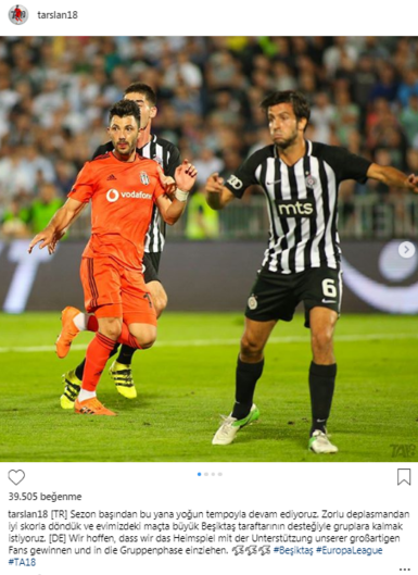 Tolgay Arslan’dan Partizan maçı analizi
