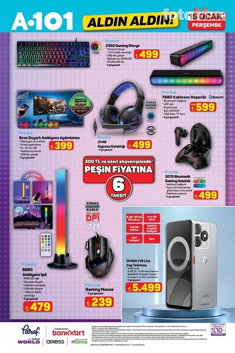 15 Ocak A101 aktüel ürünler neler? A101 Aldın Aldın kataloğunda bu ...