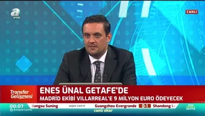 >Canlı yayında duyurdu! Enes Ünal Getafe'de