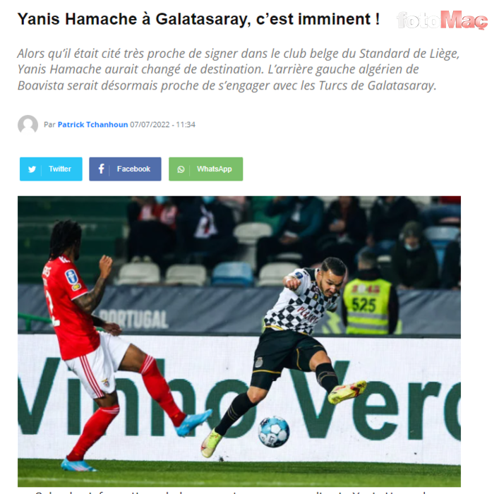 GALATASARAY TRANSFER HABERİ: Cimbom'a Cezayirli sol bek! Yanis Hamache...