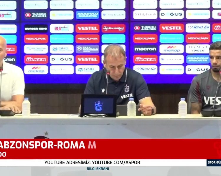 Trabzonspor Teknik Direktoru Abdullah Avci Zorlu Roma Maci Oncesi Aciklamalarda Bulundu Ts Spo