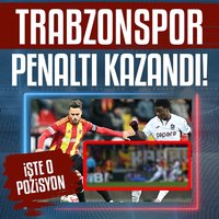 Trabzonspor penaltı kazandı! İşte o pozisyon