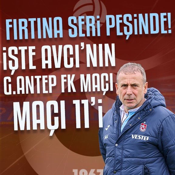 Trabzonspor Gazaintep FK sınavında! İşte Abdullah Avcı’nın muhtemel 11’i...