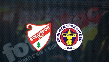 Boluspor - Menemenspor maçı ne zaman, saat kaçta ve hangi kanalda canlı yayınlanacak? | TFF 1. Lig