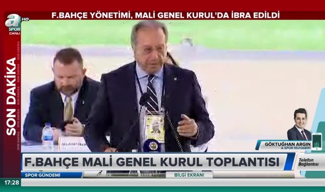 Fenerbahçe yönetimi ibra edildi