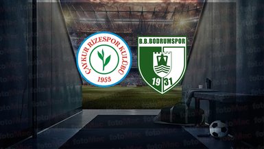 Rizespor - Bodrumspor maçı ne zaman, saat kaçta ve hangi kanalda canlı yayınlanacak? | TFF 1. Lig