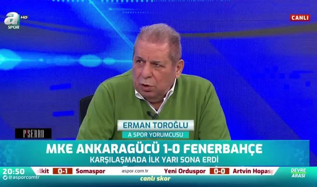 Erman Toroğlu: Fenerbahçe'nin yediği golde Altay'ın büyük hatası var