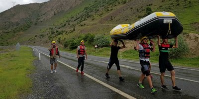 Hakkari Cilo Rafting Takımı Türkiye şampiyonasına hazırlanıyor