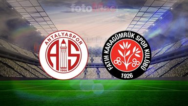 Antalyaspor - Fatih Karagümrük maçı CANLI | Trendyol Süper Lig