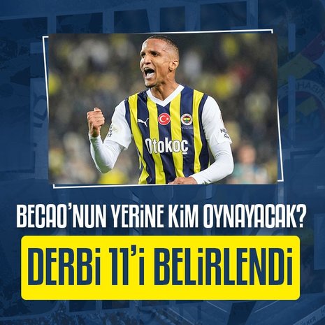 Becao’nun yerine kim oynayacak? İşte Fenerbahçe’nin Galatasaray derbisi 11’i
