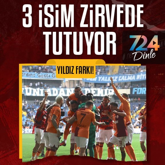 Galatasaray’da yıldız farkı! 3 isim zirvede tutuyor