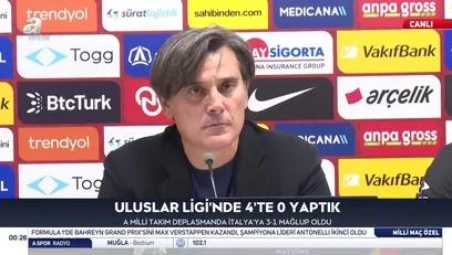 >Montella: İtalya'dan daha fazla maçtaydık!