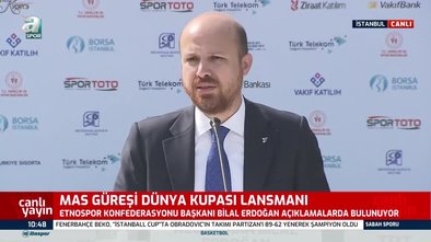 Bilal Erdoğan Mas Güreşi Dünya Kupası lansmanında açıklamalarda bulundu