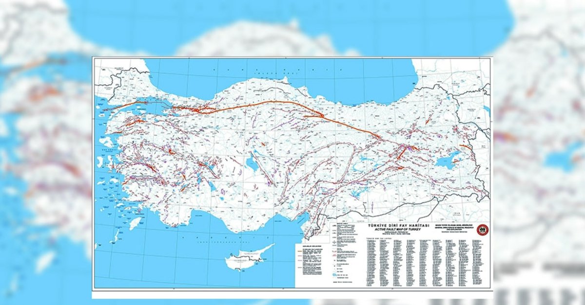 afad turkiye fay hatti haritasi nedir