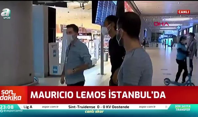Mauricio Lemos İstanbul'da! İşte ilk görüntüler