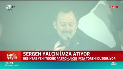 >Beşiktaş'ta Sergen Yalçın imzayı attı