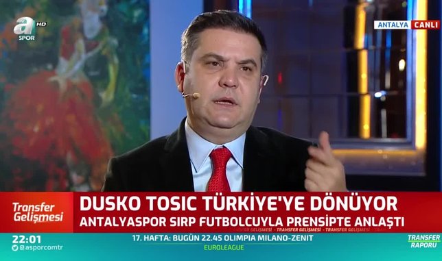 Dusko Tosic Türkiye'ye dönüyor
