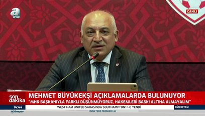 >TFF Başkanı Büyükekşi'den flaş açıklamalar!