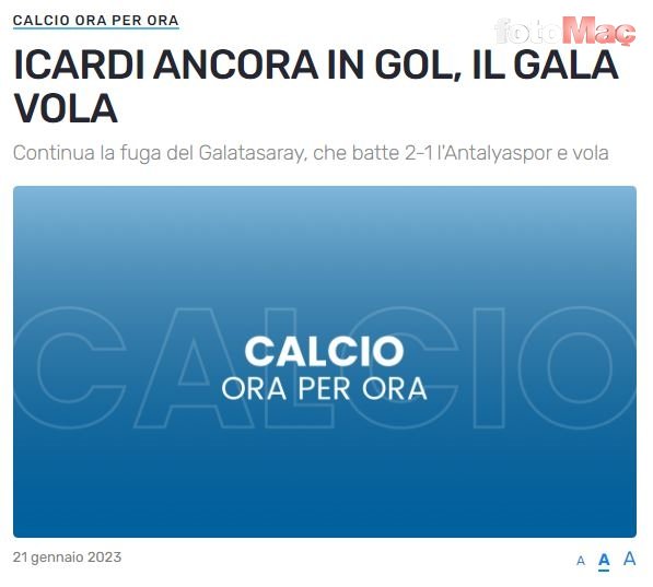 GALATASARAY HABERLERİ - Mauro Icardi'nin performansı Avrupa basınında!