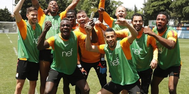 Galatasaray'da neşeli idman