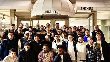 Bodrum FK takımı yemekte bir araya geldi