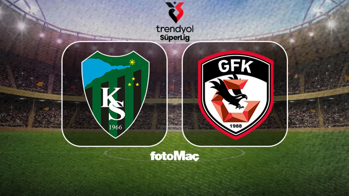 Kocaelispor-Gaziantep FK maçı CANLI (Trendyol Süper Lig)