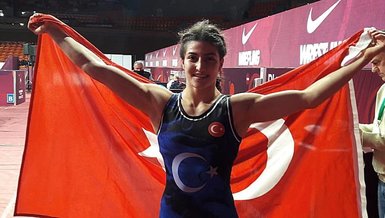 Milli güreşçi Elvira Kamaloğlu Avrupa şampiyonu oldu!