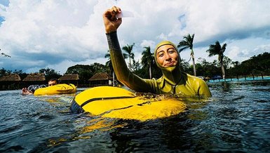 Serbest dalışçı Fatma Uruk'tan önemli başarı! 3 günde 3 dünya rekoru kırdı