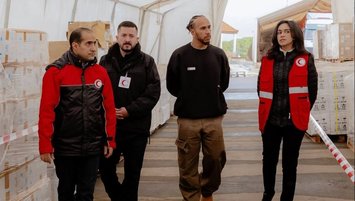 Lewis Hamilton Gazze'ye destek için Ürdün'de