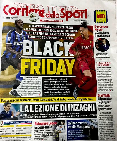 Corriere dello Sport'tan İtalya'yı karıştıran "Black Friday" manşeti - 1
