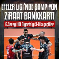 Efeler Ligi'nde şampiyon Ziraat Bankkart